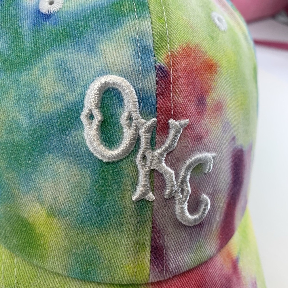 OKC Oklahoma City Dodgers Hat KIDS Tie Dye Adjustable Strap MiLB Baseball Cap - Picture 4 of 16